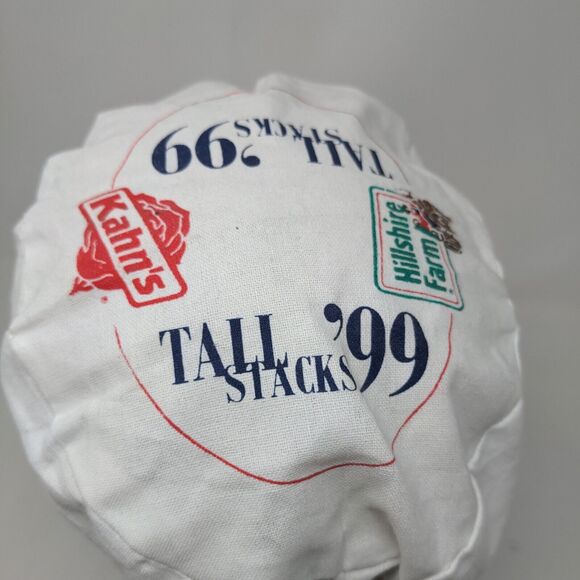 Unbranded Men's Tall Stacks '99 Hillshire Farms Kahn's Hat White Logo Vintage - Picture 8 of 9
